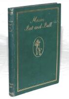 'Messrs Bat and Ball'. Norman Gale. Rugby 1930. First edition limited to only 250 copies. Green cloth with gilt to front cover and spine. Signed in green pencil by William Woodfull to first page. Padwick 6457. Ex libris Robin Marlar. Minor wear to boards,