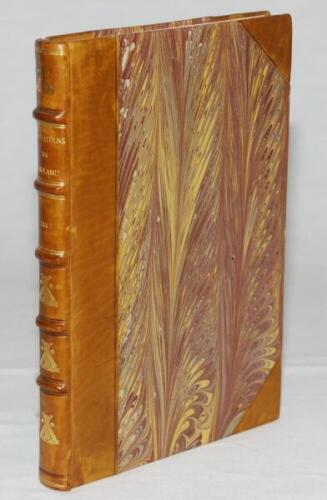 'The Australians In England. A complete record of the cricket tour of 1882, with the batting and bowling averages of the Australians and the Englishmen who played against them'. C.F. Pardon. Published by Bell's Life, London 1882. Portrait frontispiece of 