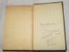 'Don Bradman's Book. The Story of my Cricketing Life, with Hints on Batting, Bowling and Fielding'. Don Bradman. London 1930. Original green cloth. Signed in ink to the inside front cover by twelve members of the 1932 County Championship winning Yorkshire - 3