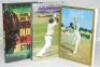 Sri Lanka and Zimbabwe signed biographies. Three hardback biographies with good dustwrappers, each signed by the featured player. Titles are 'Cricket. The Noble Art', Sunil Wettimuny, Colombo 1985. 'Aravinda. My Autobiography', Aravinda de Silva, Edinburg