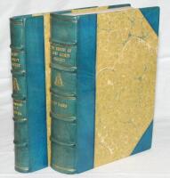 'The History of Kent County Cricket Club'. Edited by Lord Harris. Two volumes, each beautifully bound in green calf and marbled boards, raised bands and titles in gilt to spines. The first volume comprises the main volume and Appendices A-D (510pp), publi