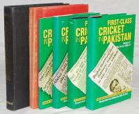 Pakistan annuals, histories and statistical books. 'Board of Cricket Control for Cricket in Pakistan' annuals for seasons 1965, 1968/69 and 1970. '195 Pakistan One-Day Internationals 1972-73 to 1989-90', Ben Lawrence, Karachi 1980. 'First-Class Cricket in