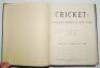 'Cricket: A Weekly Record of the Game'. Volume II, 16th February to 27th December 1883 bound in modern green quarter leather complete with title and contents pages. Small loss to corner of p.45, odd minor annotations to pages, otherwise in very good condi - 2