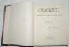 'Cricket: A Weekly Record of the Game'. Volume IX, 24th January to 27th December 1890 bound in marbled boards complete with title and contents pages. Red speckled page edges. Wear to boards with front board almost detached, loss and heavy wear to spine. I - 2