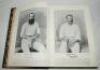 'Famous Cricketers &amp; Cricket Grounds'. C.W. Alcock. London 1895. Bound in half leather with title in gilt to spine, marbled end papers. Some age toning and wear to boards otherwise in good condition - cricket