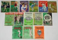 Cricket annuals 1937-2013. Box comprising a good selection of annuals for the period. Titles are News Chronicle Annual 1937, 1955-1959. Sunday Chronicle Cricket [and Golf] Annual 1947-1949, 1954, 1955. Daily Worker Cricket Handbook 1948-1950. Also a good 