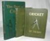 'The Book of Cricket. A Gallery of Famous Players'. C.B. Fry. London 1899. Original green cloth pictorial boards. Nice bright gilts. Some staining to rear endpaper and inside cover, otherwise in very good condition. Sold with 'Cricket of To-day and Yester