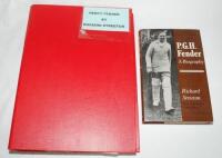 'P.G.H. Fender. A Biography'. Richard Streeton. London 1981. Red file containing Streeton's original draft working typescript for the book first published in 1981. The script heavily annotated by hand with amendments and editor's mark-up for typesetting, 