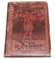Athletics. 'Running Recollections and How To Train. Being an Autobiography of A.R. Downer, Champion Sprinter of the World'. Gale &amp; Polden Ltd., first edition, London 1902. Original decorative red cloth covers. Slight breaking to rear internal hinge an