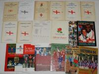 Athletics. British Empire and Commonwealth Games 1950-2010. Complete run of official England Team reports for the period. The 1954 (Vancouver) report is a facsimile, others all original. Sold with an official programme for the Brisbane games, track and fi