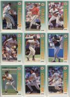 Baseball. Two red files comprising a good selection of American baseball trade cards. Series include a complete set of Fleer '92 nos. 1-720 in one file. Other series include Fleer/ R.G. Laughlin 'Pioneers of Baseball' 1974 (Qty 28), Milwaukee Brewers 25 Y