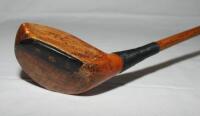 Donald J. Ross of Pinehurst Driver c.1915. Maker's stamp 'D.J. Ross' to crown of club head. Hickory shaft, leather grip. Very good condition - golf