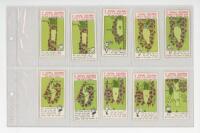 Golf cigarette cards. '3 Jovial Golfers' 1934. W.A. &amp; A.C. Churchman. Full set of thirty six cards of British golf holes. VG - golf