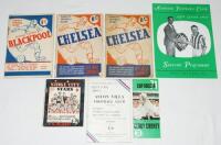 Football club souvenirs 1940s. Four titles including 'Let's Talk About Aston Villa Football Club', Football Handbook Series 1, No. 5. Sentinel Publications, London 1946. 'Famous Football Clubs. Chelsea', Reg Groves, London 1947 (two copies). 'Stoke City S