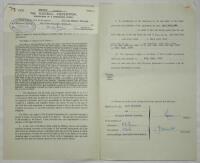 Charlton Athletic. Original official four page agreement/ contract between William Edward Kiernan and Jack Phillips, Secretary of Charlton Athletic to play for Charlton for the 1959/60 season. Signed by Kiernan and Phillips in ink and dated 12th May 1959 