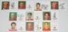 Manchester United. Selection of ten official United colour 'half' club cards. Each signed by the player featured. Signatures are Carroll, Butt, Eagles, Chadwick, Silvestre, Rossi, Keane, van Nistelrooy, Brown and O'Shea. G/VG - football