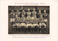 Nottingham Forest Centenary Year 1965/66. Printed mono cutting photograph of the team, fully signed by all twelve featured players. Signatures are Wignall, Barnwell, Hinton, Crowe, Addison, Storey-Moore, Grummitt, McKinley, Mochan, Newton, Hindley and Whi