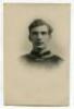 Philip William Bates. Crystal Palace 1919-1921. Sepia real photograph postcard of Bates wearing Palace shirt in cameo with name printed beneath. Signed below the image by Bates, but sadly now fading, though legible. Postcard by T.H. Everett Studios of Cry