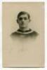 Ephraim 'Ernie' Rhodes. Crystal Palace 1913-1923. Sepia real photograph postcard of Rhodes wearing Palace shirt in cameo with name printed beneath. Signed below the image by Rhodes, but sadly now fading, though legible. Postcard by T.H. Everett Studios of