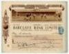 Tottenham Hotspur season 1925/26. Original ornate pictorial 'Tottenham Hotspur Football and Athletic Company Limited' cheque no. 3214 for Barclays Bank Limited, Tottenham, made out to 'C. Coventry', dated 5th December 1929 for &pound;81-17-0. The cheque w