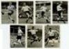 Tottenham Hotspur 1960/61 'Double winning season'. Excellent collection of seven mono 'real photograph' collectors cards published by 'The Star' October 1960. These photographs were used in the book 'The Untold Story of Spurs' by Bill Nicholson. Cards are