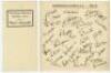 'Tottenham Hotspur Football Club Players' Autographs'. Blue file comprising a good selection of seven official club leaflets, each depicting printed players' signatures and/ or team photograph for seasons 1950/51, 1951/52, 1960/61 (League and F.A. Cup 'Do