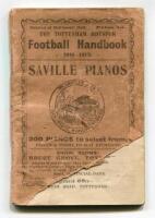 'The Tottenham Hotspur Football Handbook 1911-1912'. Early official club handbook for the 1911-1912 season, with original printed paper wrappers. 72pp. Printed by C. Coventry of Tottenham. The Handbook, 12cm x 8cm, includes sections, 'Progress of the Spur