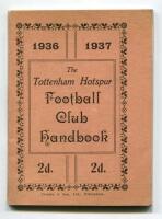 'The Tottenham Hotspur Football Club Handbook 1936-1937'. Official club handbook. Original wrappers. 55pp plus note page. Printed by Crusha &amp; Son Ltd of Tottenham. Good/very good condition. Rare - football