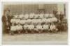 Tottenham Hotspur F.C. 1907/08. Rare early sepia real photograph postcard of the team and officials, standing and seated in rows, with title and players names printed to lower border. Jones Bros, Tottenham. Postally unused. Good/very good condition - foot