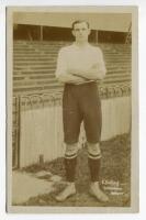 Edward Bulling. Tottenham Hotspur 1910/1911. Early sepia real photograph postcard of Bulling, full length, in Spurs attire. Title to lower right hand corner 'E. Bulling. Tottenham Hotspur'. F.W. Jones, Tottenham. Postally unused. Some minor marks to the s