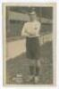 Edward Lawson Birnie. Tottenham Hotspur 1910-1911. Mono real photograph postcard of Birnie, full length, in Spurs attire. Title to lower left hand border. F.W. Jones, Tottenham. Postally unused. It appears that parts of the printed title have been gone ov