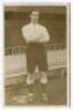 George Gliddon. Tottenham Hotspur 1912. Sepia real photograph postcard of Gliddon, full length, in Spurs attire. Title to lower left hand border. F.W. Jones, Tottenham. Postally unused. Good/very good condition. A rare postcard - football<br><br>Gliddon m