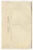 John 'Jock' Britton. Tottenham Hotspur 1926-1927. Mono real photograph postcard of goalkeeper Britton, full length leaning on the goal post, in Spurs goalkeeping jersey. W.J. Crawford of Edmonton. Postally unused. Good/very good condition - football<br><b - 2