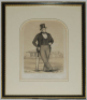 'Mr James Henry Dark. Proprietor of Lord's Cricket Ground'. Original lithograph 'Sketches at Lord's No. 1' published by John Corbet Anderson on 1st March 1852 and printed by John C Anderson. The lithograph attractively mounted, framed and glazed. Overall 