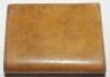 Cricket snuff box. 19th century wooden [maple?] oblong opening snuff box with the lid painted with a cricketing scene of a batsman being run out by a fielder. The box measures 3.25"x 3.5". Some wear to box with small loss to edge, some wear to t - 2