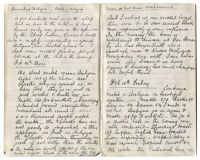 Legh Barratt. Norfolk C.C..C. 1890 to 1908. 'Robert Slade Lucas Tour of the West Indies 1894-95'. Wonderfully evocative journal/diary handwritten by Legh Barratt whilst on the pioneering Robert Slade Lucas tour of the West Indies in 1895, the first tour o