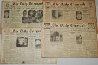 'Bodyline'. England v Australia. 1932/1933. A selection of original and complete issues of 'The Daily Telegraph' (Sydney) 21st, 23rd-28th, 30th, 31st January, 1st-4th, and 7th-9th February 1933. Each edition features reports on the ongoing controversy of 