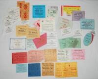 Cricket match tickets 1949-1999. A large and varied selection of over 150 official match tickets, ground passes, car parking permits etc. mainly from the 1970s onwards, some earlier. Tickets cover Benson &amp; Hedges and Gillette Cup Finals, Test, one day