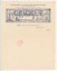 F.S. Ashley-Cooper. Initials 'F.S.A-C.' in red ink on official pictorial letterhead of 'Cricket a Weekly Record of the Game', headed 'Twenty-sixth year of publication' and dated 1907. Horizontal fold, slight splitting to fold, otherwise in very good condi