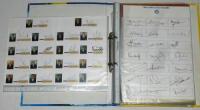 Sri Lanka 1990s-2000s. File comprising autograph sheets, signed magazine extracts, photographs and scorecards. Includes official autograph sheets for the Sri Lanka tour to England 2002 (20 signatures, lacking one), and Sri Lanka 'A' to England 1999 (14 si