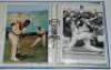 West Indies 1950s-1990s. Blue file comprising a good selection of colour press photographs (some mono), magazine cuttings, autograph sheets, the odd programme etc. A good number signed by the featured player(s). Approx. one hundred signatures in total wit - 2