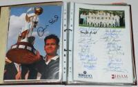 Middlesex 1970s-2000s. Blue file comprising a good selection of magazine cuttings, colour press photographs (some mono), the odd programme and autograph sheet etc. A good number signed by the featured player(s). Over eighty signatures in total with some d
