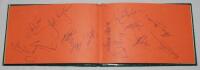 Australia and County signatures 1981. Autograph book comprising signatures of the Australian touring party, and counties. Each team is signed to facing pages, some back to back, and all appear to have been collected in 1981. Thirteen Australian signatures