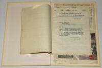 Cotterell &amp; Co., Dale End, Birmingham and J.D. Coldham correspondence 1939-1960. A folder of correspondence on cricket books and cricketana between Cotterell (proprietor H.L. Denston) and the collector, James D. Coldham comprising eighteen typed lette