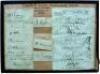 England v Australia 'The Ashes'. The Oval 1926. A montage of a sheet of Surrey County Cricket Club headed notepaper dated 18.8.1926, to the right, nicely and fully signed in black ink by all sixteen members of the Australian touring party. Signatures are 