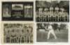 Cricket postcards 1905-1956. Selection of seven mono real photograph postcards. 'Australian Eleven 1905', featuring cameos of the fifteen members of the touring party, published by H. Lindley, Nottingham. 'Souvenir Tyldesley's Benefit 1906'. Rare mono pos - 3