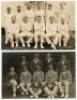 Kent C.C.C. team and player postcards. Four real photograph sepia and mono postcards including two Kent teams, one 1914, publisher unknown, the other c.1931 by Flemons of Tonbridge. The 1931 postcard with cross in blue ink to the photograph indicating the