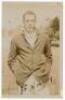 Frank Edward Woolley. Kent &amp; England 1906-1938. Sepia real photograph postcard of a very youthful Woolley standing three quarter length wearing Kent blazer. Signed in black ink to the photograph by Woolley. B. &amp; W. Fisk-Moore of Canterbury. Inscri