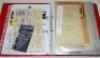 Kent C.C.C. 1944-1997. Red folder comprising approx. twenty five official scorecards for notable matches, some later cards signed. Scorecards include Middlesex &amp; Essex v Kent &amp; Surrey, Lord's 26th August 1944. Kent v Yorkshire, 18th- 21st May 1945
