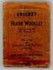 Frank Woolley. Flicker book. 'Pull to Leg and Forcing shot off the Back Foot, to the Off'. Published by Flicker Productions of London. Wear and ageing to covers otherwise internally in generally good condition. Sold with 'Frank E. Woolley 1887-1978 Kent &